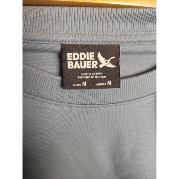 Eddie Bauer Men’s Slate Blue Fleece Sweatshirt Pullover Size M NWT - Picture 4 of 9
